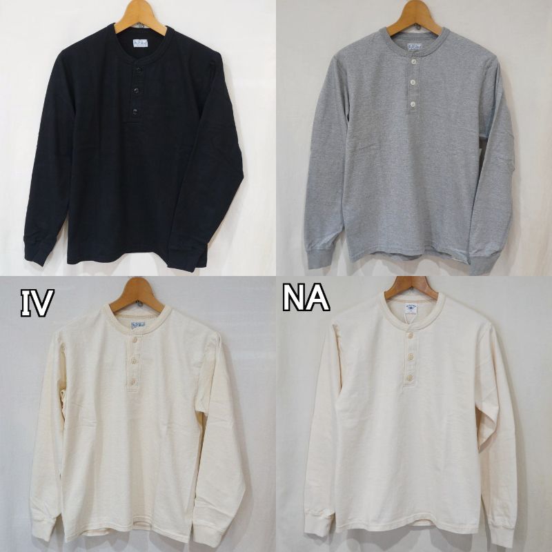 FN-TSHL-004 ヘンリーネック長袖Tシャツ004 FNTSHL004 FLATHEAD フラットヘッドロングスリーブTシャツ 長袖Tシャツ ロンTの画像