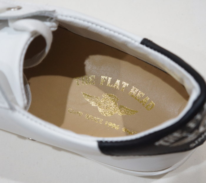 FN-FS-001 WH レザースニーカー FNFS001 FLATHEAD フラットヘッド 靴の画像