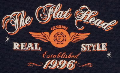 THC-176-ネイビー-REAL STYLE-THC176-FLATHEAD-フラットヘッドTシャツ-THC系の画像