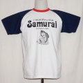 SUT17-102-ホワイトネイビー-サムライ魚釣倶楽部半袖クレイジーラグランTシャツ17-102-SUT17102-SAMURAIJEANS-サムライジーンズTシャツ-サムライ魚釣倶楽部Tシャツの画像