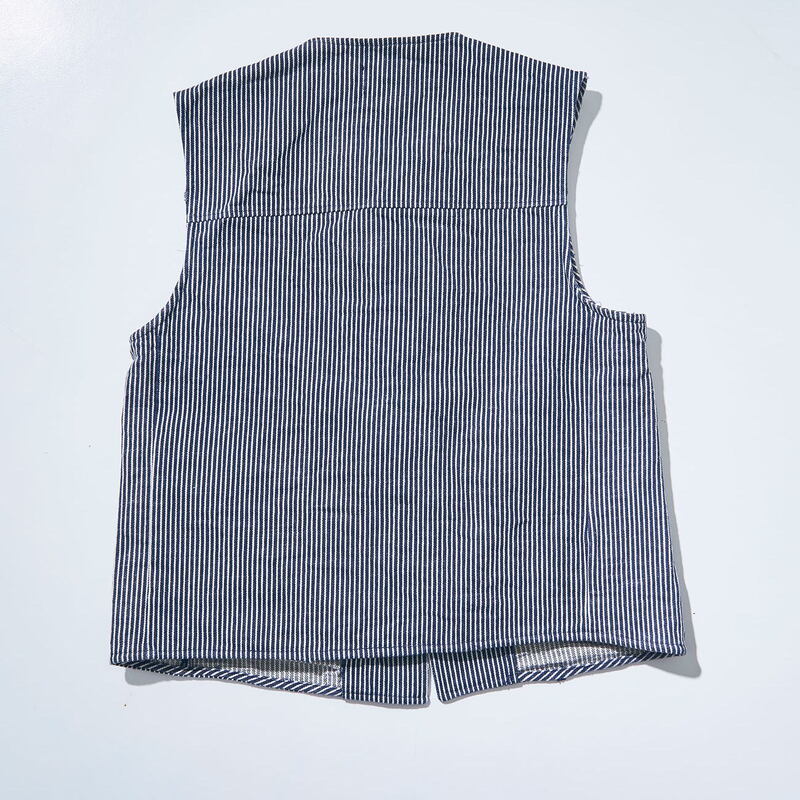 SJVT24 デニム/ヒッコリーベスト SJVT24 SAMURAIJEANS サムライジーンズ サムライジーンズベストの画像