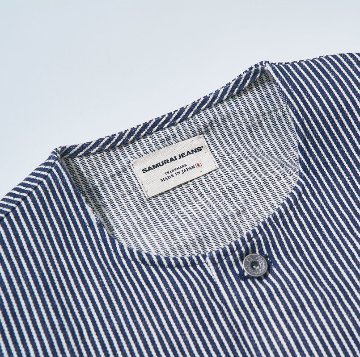 SJVT24 デニム/ヒッコリーベスト SJVT24 SAMURAIJEANS サムライジーンズ サムライジーンズベストの画像