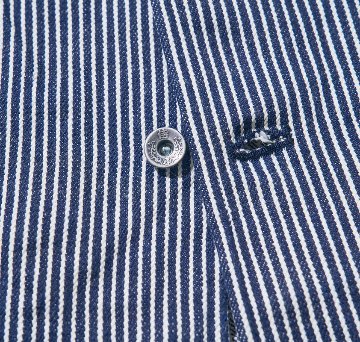 SJVT24 デニム/ヒッコリーベスト SJVT24 SAMURAIJEANS サムライジーンズ サムライジーンズベストの画像