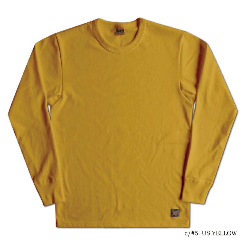 SLL-00 YE3(US.YE) 無地長袖Tシャツ SLL00 DELUXEWARE デラックスウエア長袖Tシャツ ロンT 無地ロンTの画像