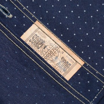 WWS-29S ワーク PATTERNED INDIGO WWS29S DELUXEWARE デラックスウエアシャツ半袖 デラックスウエアシャツの画像