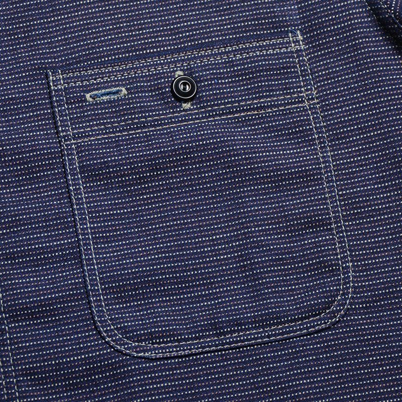 WWS-29L PATTERNED INDIGO WWS29L DELUXEWARE デラックスウエアシャツ半袖 デラックスウエアシャツの画像