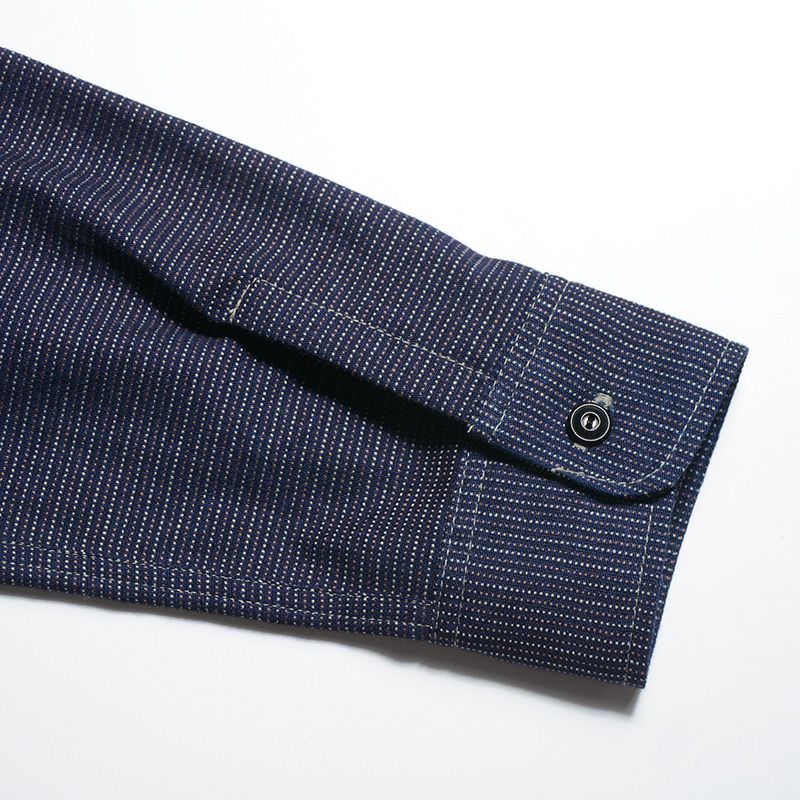 WWS-29L PATTERNED INDIGO WWS29L DELUXEWARE デラックスウエアシャツ半袖 デラックスウエアシャツの画像