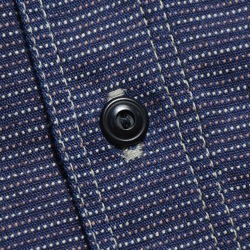 WWS-29L PATTERNED INDIGO WWS29L DELUXEWARE デラックスウエアシャツ半袖 デラックスウエアシャツの画像