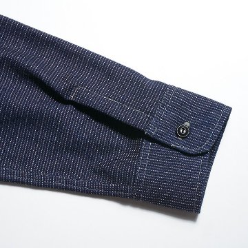 WWS-29L PATTERNED INDIGO WWS29L DELUXEWARE デラックスウエアシャツ半袖 デラックスウエアシャツの画像