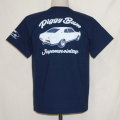 SMT18-101-ネイビー-サムライ自動車倶楽部半袖Tシャツ18-101-SMT18101-SAMURAIJEANS-サムライジーンズTシャツ-サムライ自動車倶楽部半袖Tシャツの画像