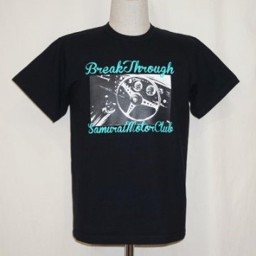 SMT18-104-ブラック-サムライ自動車倶楽部半袖Tシャツ18-104-SMT18104-SAMURAIJEANS-サムライジーンズTシャツ-サムライ自動車倶楽部半袖Tシャツの画像
