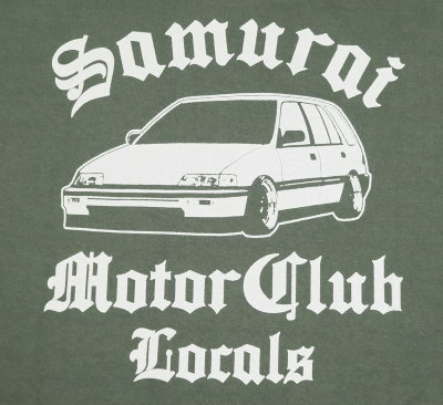 SMT19-101-MGRN-サムライ自動車倶楽部半袖Tシャツ19-101-SMT19101-SAMURAIJEANS-サムライジーンズTシャツ-サムライ自動車倶楽部半袖Tシャツの画像