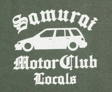 SMT19-101-MGRN-サムライ自動車倶楽部半袖Tシャツ19-101-SMT19101-SAMURAIJEANS-サムライジーンズTシャツ-サムライ自動車倶楽部半袖Tシャツの画像