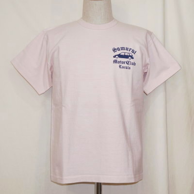 SMT19-101-PK-サムライ自動車倶楽部半袖Tシャツ19-101-SMT19101-SAMURAIJEANS-サムライジーンズTシャツ-サムライ自動車倶楽部半袖Tシャツの画像