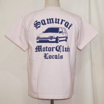 SMT19-101-PK-サムライ自動車倶楽部半袖Tシャツ19-101-SMT19101-SAMURAIJEANS-サムライジーンズTシャツ-サムライ自動車倶楽部半袖Tシャツの画像