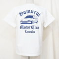 SMT19-101-WH-サムライ自動車倶楽部半袖Tシャツ19-101-SMT19101-SAMURAIJEANS-サムライジーンズTシャツ-サムライ自動車倶楽部半袖Tシャツの画像