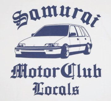 SMT19-101-WH-サムライ自動車倶楽部半袖Tシャツ19-101-SMT19101-SAMURAIJEANS-サムライジーンズTシャツ-サムライ自動車倶楽部半袖Tシャツの画像
