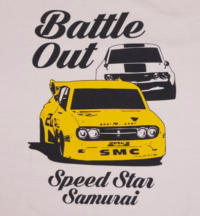 SMT19-102-PK-サムライ自動車倶楽部半袖Tシャツ19-102-SMT19102-SAMURAIJEANS-サムライジーンズTシャツ-サムライ自動車倶楽部半袖Tシャツの画像