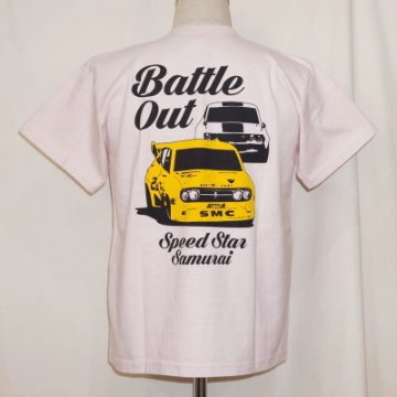 SMT19-102-PK-サムライ自動車倶楽部半袖Tシャツ19-102-SMT19102-SAMURAIJEANS-サムライジーンズTシャツ-サムライ自動車倶楽部半袖Tシャツの画像