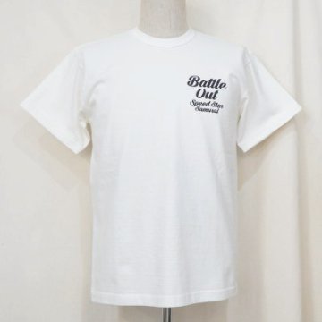 SMT19-102-WH-サムライ自動車倶楽部半袖Tシャツ19-102-SMT19102-SAMURAIJEANS-サムライジーンズTシャツ-サムライ自動車倶楽部半袖Tシャツの画像