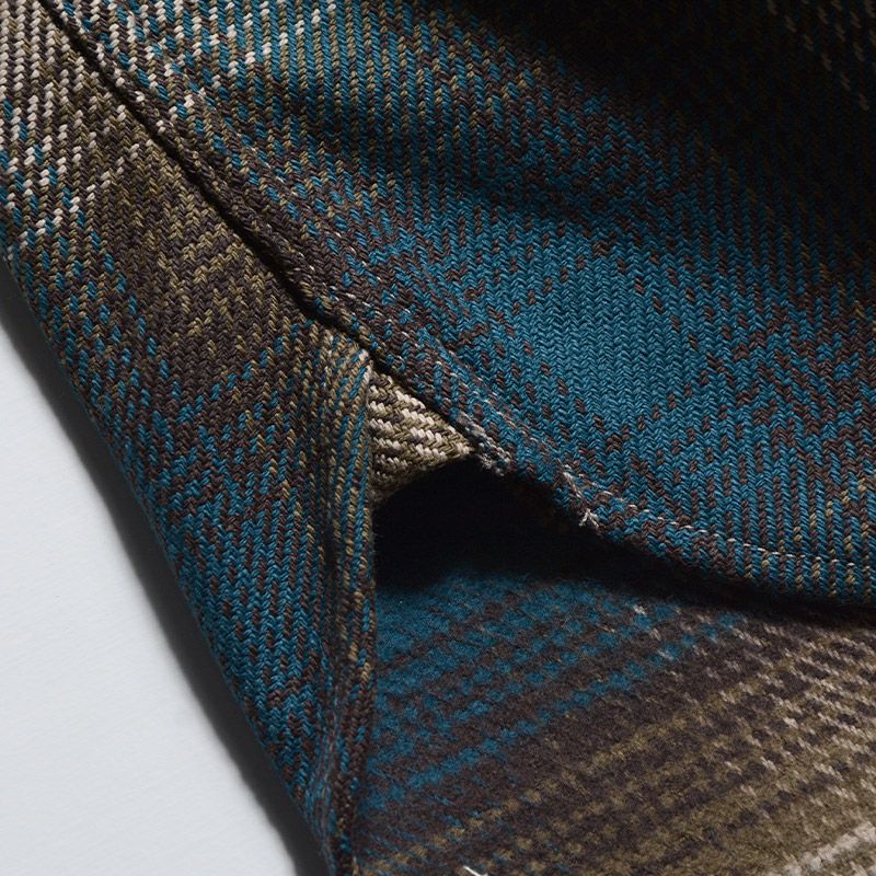 HV-54 BL BLUE OMBRE SHIRT HV54 DELUXEWARE デラックスウエアシャツ シャツ長袖 ネルシャツの画像