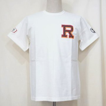 SMT19-104-WH-サムライ自動車倶楽部xリアルレーシングコラボＴシャツ19-104-SMT19104-SAMURAIJEANS-サムライジーンズTシャツ-サムライ自動車倶楽部半袖Tシャツの画像