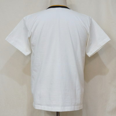 SMT18-105-ホワイト-サムライ自動車倶楽部半袖トリコロールTシャツ18-105-SMT18105-SAMURAIJEANS-サムライジーンズTシャツ-サムライ自動車倶楽部半袖Tシャツの画像