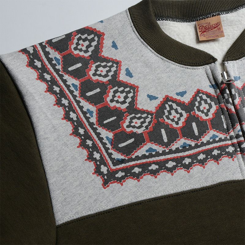 S105-24A SNOW HALF ZIP S10524A DELUXEWARE デラックスウエアスウェット デラックスウエアスエットの画像