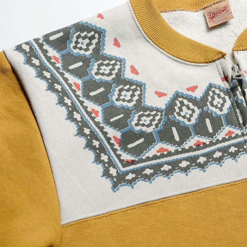 S105-24A SNOW HALF ZIP S10524A DELUXEWARE デラックスウエアスウェット デラックスウエアスエットの画像