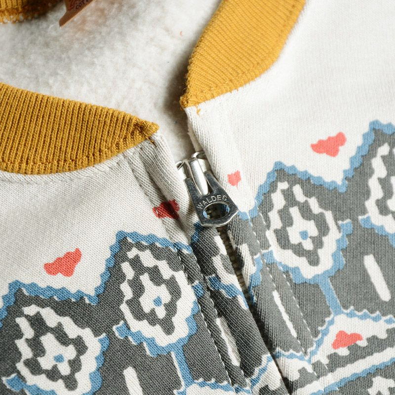 S105-24A SNOW HALF ZIP S10524A DELUXEWARE デラックスウエアスウェット デラックスウエアスエットの画像