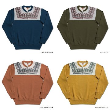 S105-24A SNOW HALF ZIP S10524A DELUXEWARE デラックスウエアスウェット デラックスウエアスエットの画像