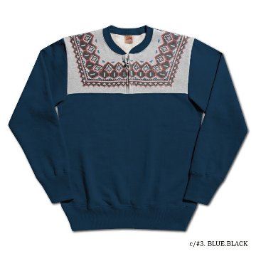 S105-24A SNOW HALF ZIP S10524A DELUXEWARE デラックスウエアスウェット デラックスウエアスエットの画像