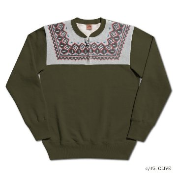 S105-24A SNOW HALF ZIP S10524A DELUXEWARE デラックスウエアスウェット デラックスウエアスエットの画像