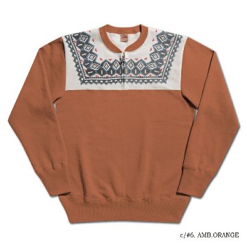 S105-24A SNOW HALF ZIP S10524A DELUXEWARE デラックスウエアスウェット デラックスウエアスエットの画像