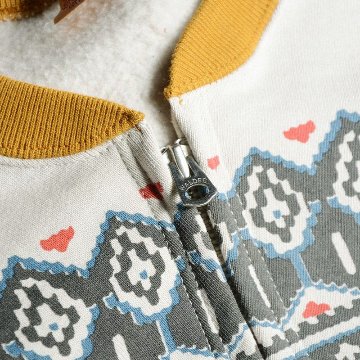 S105-24A SNOW HALF ZIP S10524A DELUXEWARE デラックスウエアスウェット デラックスウエアスエットの画像
