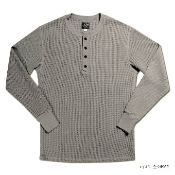 2230HT MGRY 30S ワッフルヘンリーサーマル DELUXEWARE デラックスウエアサーマルTシャツ DALEE'S ダリーズサーマルTシャツ ヘンリーネックサーマルの画像