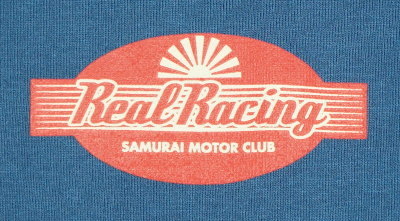 SMT19-105-BL-サムライ自動車倶楽部xリアルレーシングコラボヘンリーネック半袖Ｔシャツ19-105-SMT19105-SAMURAIJEANS-サムライジーンズTシャツ-サムライ自動車倶楽部の画像