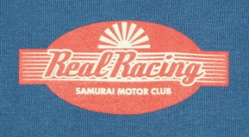 SMT19-105-BL-サムライ自動車倶楽部xリアルレーシングコラボヘンリーネック半袖Ｔシャツ19-105-SMT19105-SAMURAIJEANS-サムライジーンズTシャツ-サムライ自動車倶楽部の画像