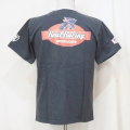 SMT19-105-LBK-サムライ自動車倶楽部xリアルレーシングコラボヘンリーネック半袖Ｔシャツ19-105-SMT19105-SAMURAIJEANS-サムライジーンズTシャツ-自動車倶楽部の画像