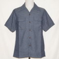 SOS18-S01-GRY-オープンカラー半袖シャツS01-SOS18S01-SAMURAIJEANS-サムライジーンズ-サムライジーンズオープンカラーシャツの画像