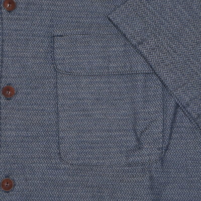 SOS18-S01-GRY-オープンカラー半袖シャツS01-SOS18S01-SAMURAIJEANS-サムライジーンズ-サムライジーンズオープンカラーシャツの画像