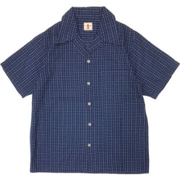 SOS20-S02-オープンカラー半袖シャツ20-S02-SOS20S02-SAMURAIJEANS-サムライジーンズ-サムライジーンズオープンカラーシャツの画像