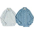 SSS21-ST-刺し子ストライプワークシャツ21-ST-SSS21ST-SAMURAIJEANS-サムライジーンズシャツ-長袖シャツの画像