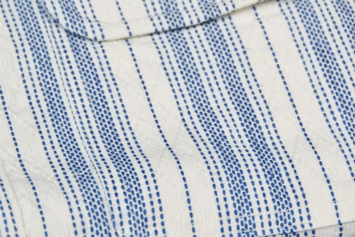 SSS21-ST-刺し子ストライプワークシャツ21-ST-SSS21ST-SAMURAIJEANS-サムライジーンズシャツ-長袖シャツの画像
