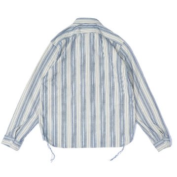SSS21-ST-刺し子ストライプワークシャツ21-ST-SSS21ST-SAMURAIJEANS-サムライジーンズシャツ-長袖シャツの画像