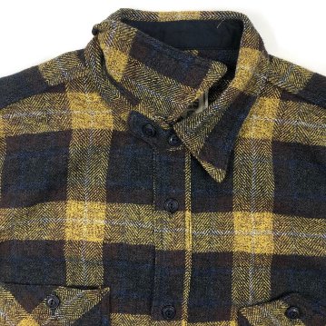 SNL20-01-YE-3つ杢ツイードネルチェックシャツ20-01-SNL2001-SAMURAIJEANS-サムライジーンズネルシャツの画像