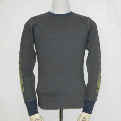 MCLTW18-101-LBK-サムライ二輪車倶楽部サーマル18-101-MCLTW18101-SAMURAIJEANS-サムライジーンズサーマルロンTの画像