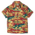 SSA20-KJ-RD-川合島合戦柄ハワイアンシャツ20-SSA20KJ-SAMURAIJEANS-サムライジーンズ-シャツ半袖の画像