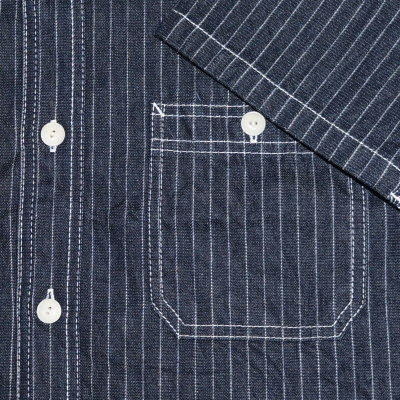 SMST18-ID-サムライ自動車倶楽部ストライプワークシャツ18-SAMURAIJEANS-サムライジーンズワークシャツ-サムライ自動車倶楽部-ワークシャツの画像