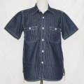 SMST18-ID-サムライ自動車倶楽部ストライプワークシャツ18-SAMURAIJEANS-サムライジーンズワークシャツ-サムライ自動車倶楽部-ワークシャツの画像